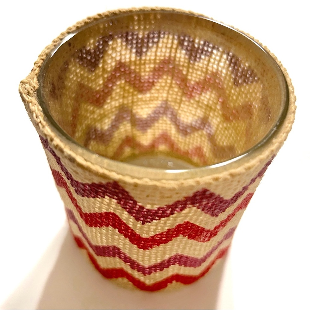 Chevron Patterned Candle Holder